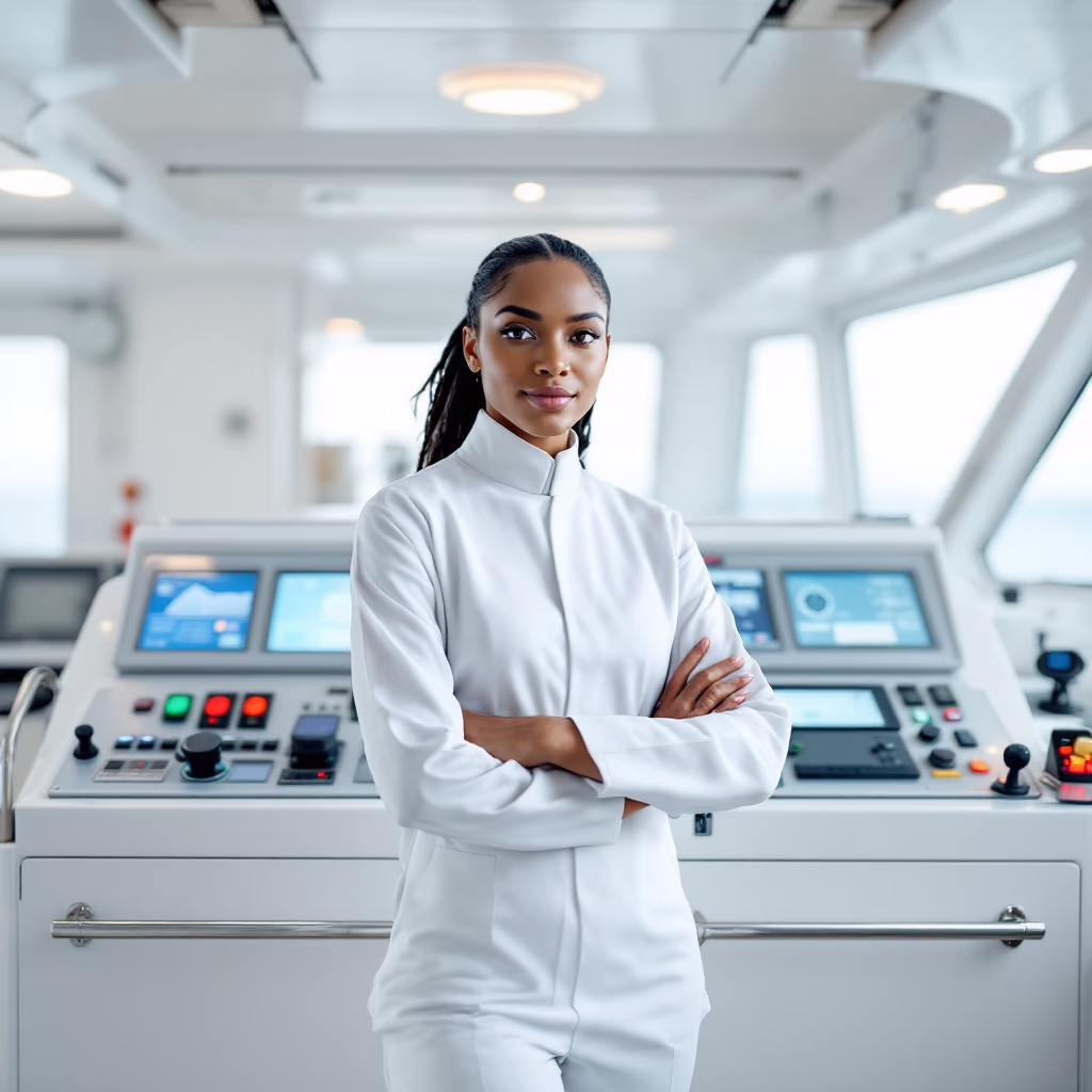 [team] image of individual team member for a maritime service
