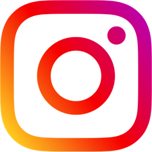 Instagram-Logo mit Farbverlauf von Gelb zu Rot und Lila