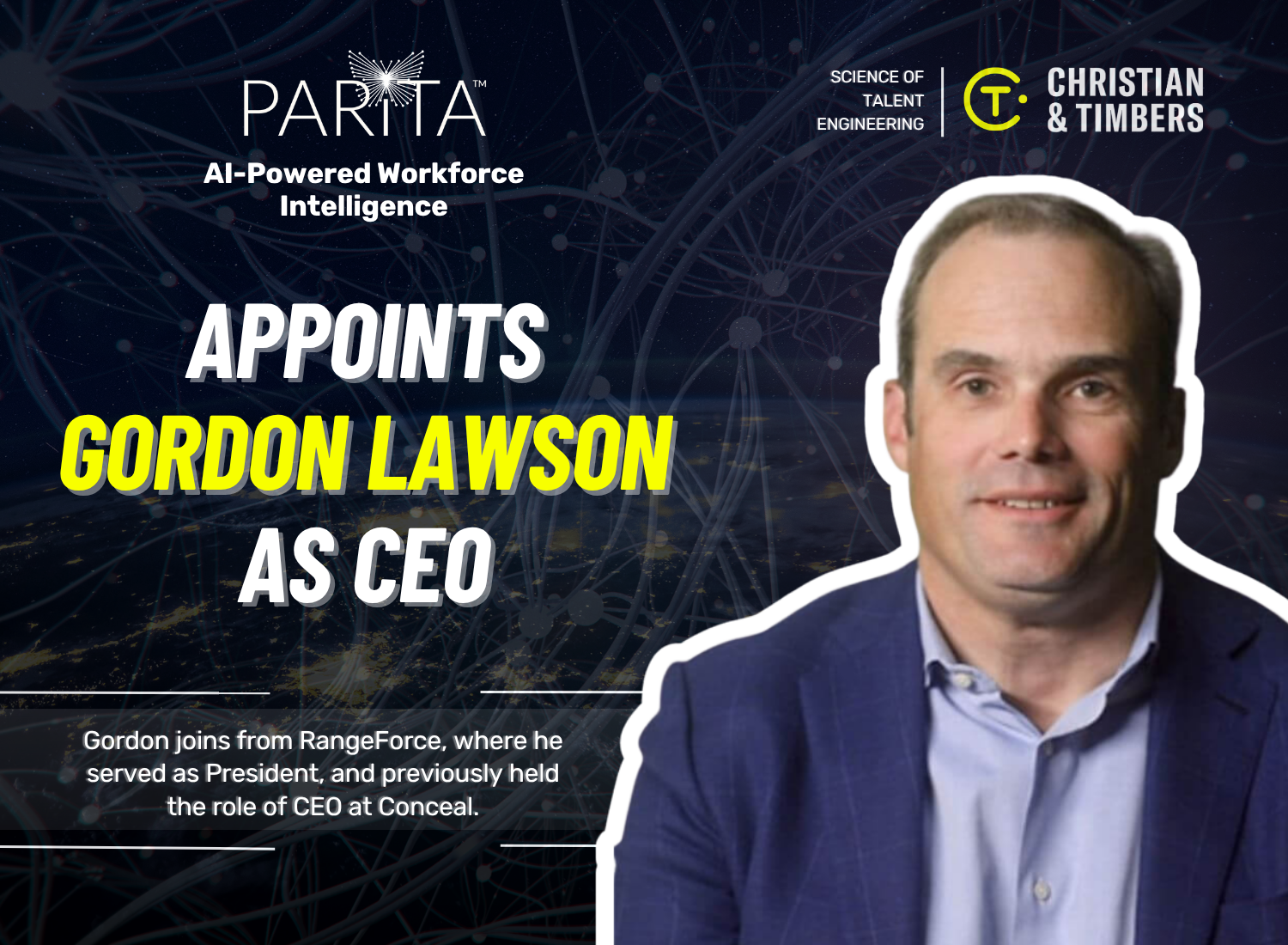 Gordon Lawson Joins PARiTA as Chief Executive Officer