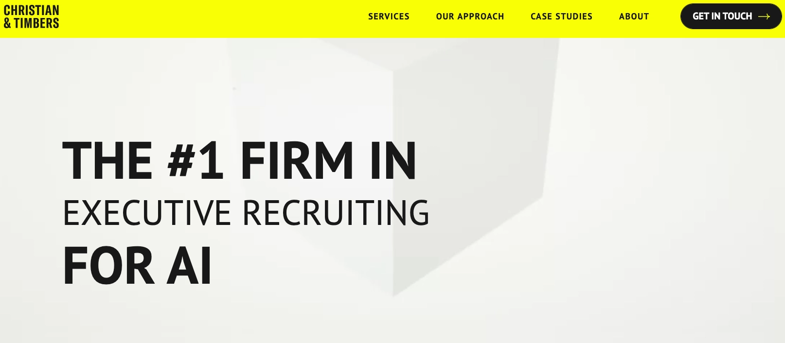 Christian & Timbers AI executive search firm website homepage