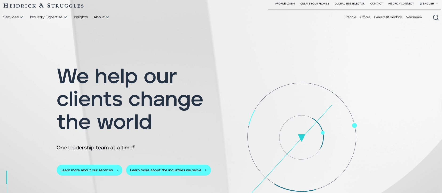 Heidrick & Struggles executive search and leadership advisory services page