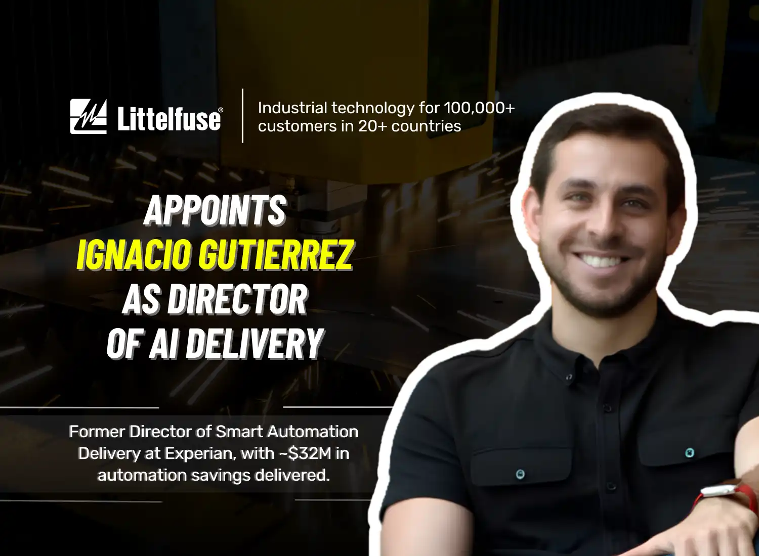 Ignacio Gutierrez Appointed Director of AI Delivery at Littelfuse