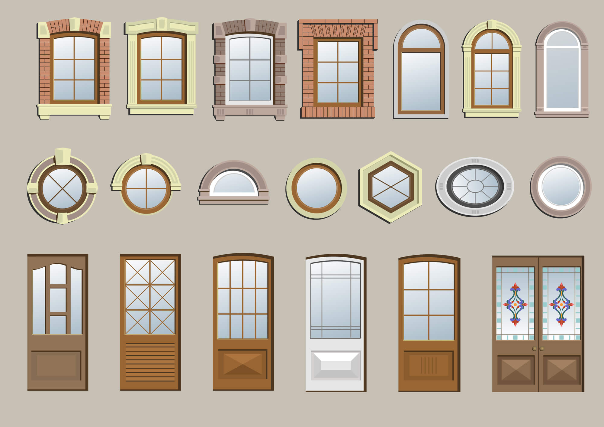 samples of hurricane windows and doors from Boca Raton, FL