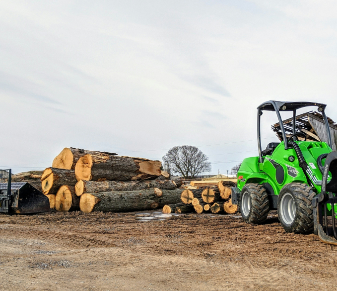 Environmental services working on a timber project.