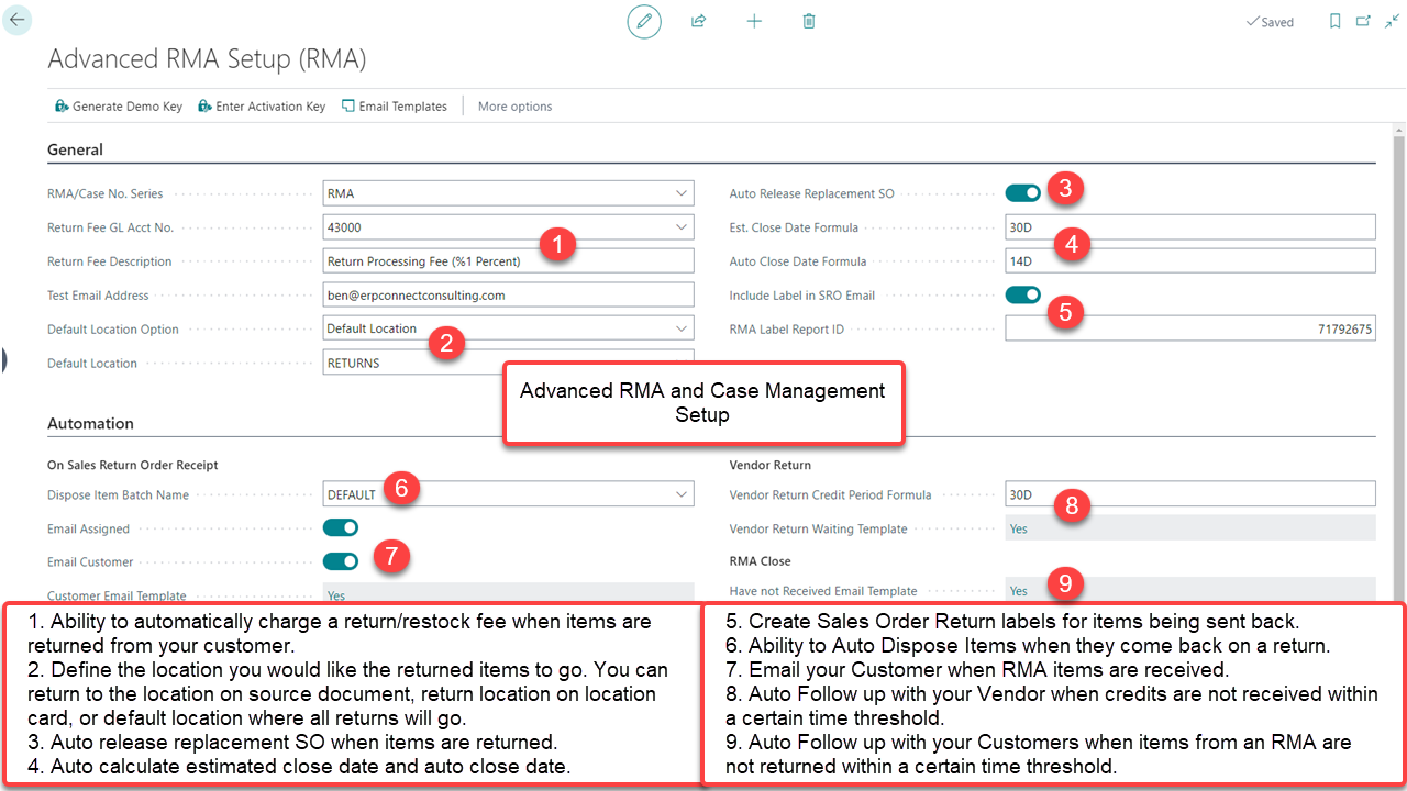 Advanced RMA - Product Screenshot 1