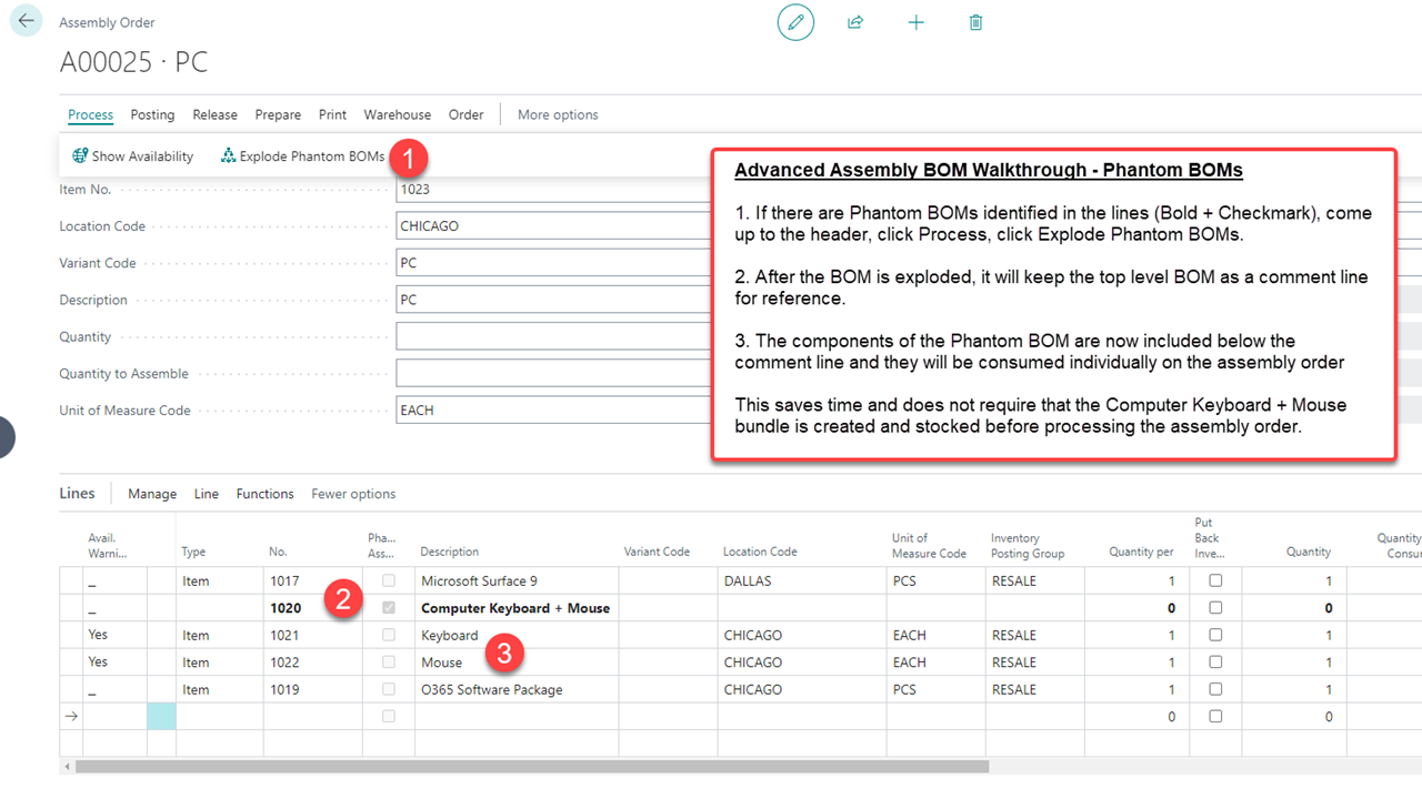 Advanced Assembly BOM Walkthrough - Phantom BOMs