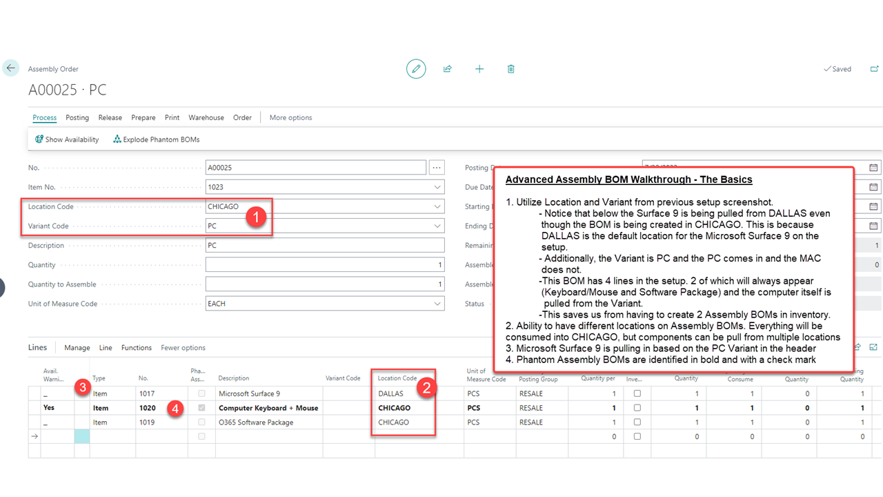 Advanced Assembly BOM Walkthrough - The Basics