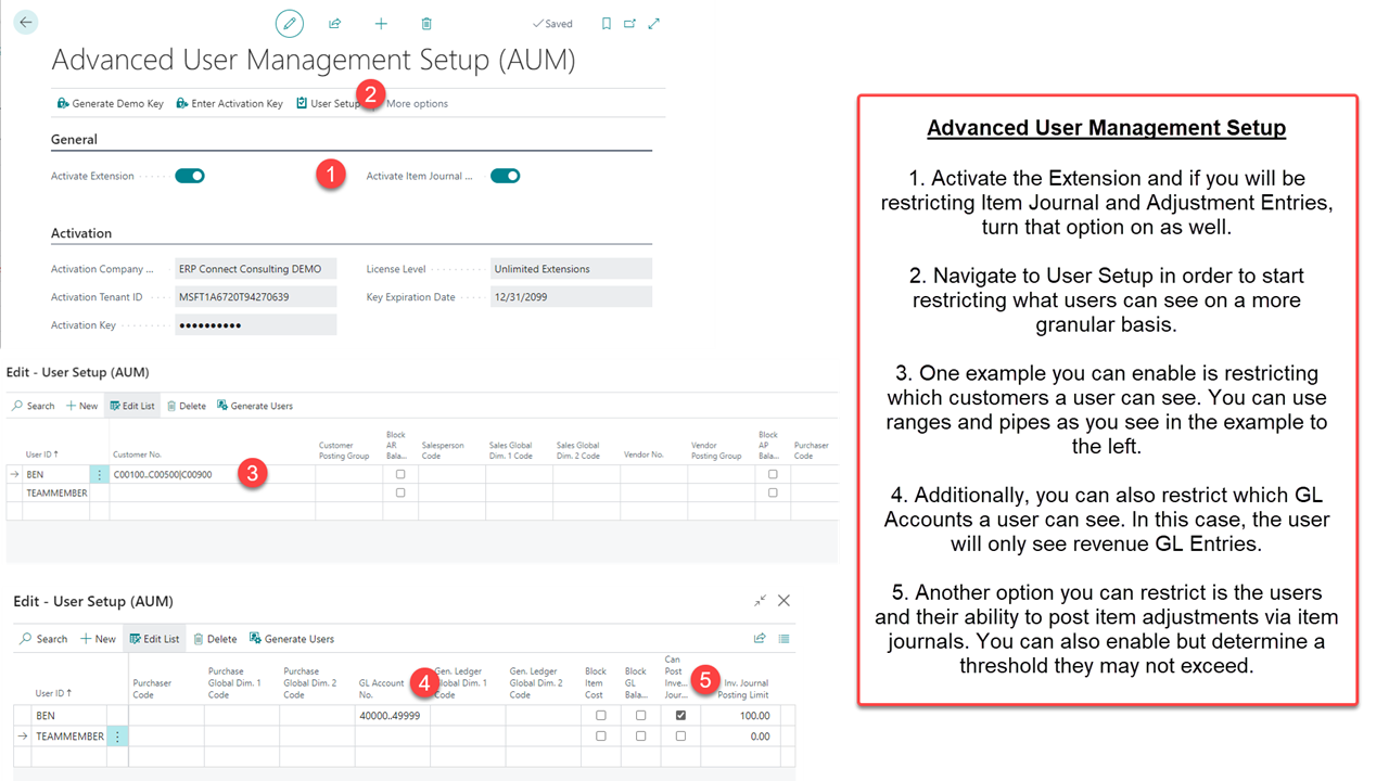 Advanced User Management Setup