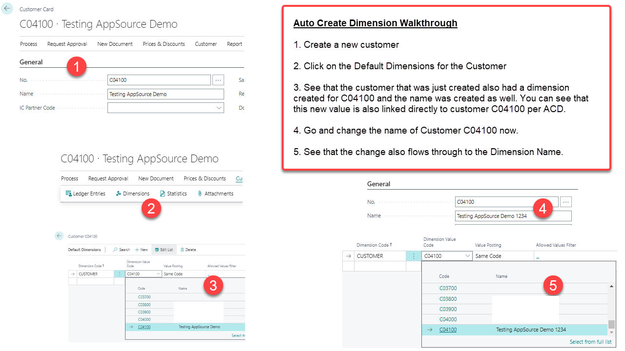 Auto Create Dimensions Walkthrough