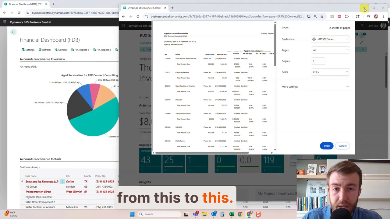 Transform aging from static table to interactive visual