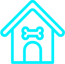 A doghouse icon.