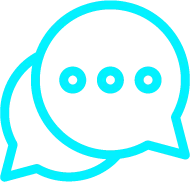 Speech bubble icon.