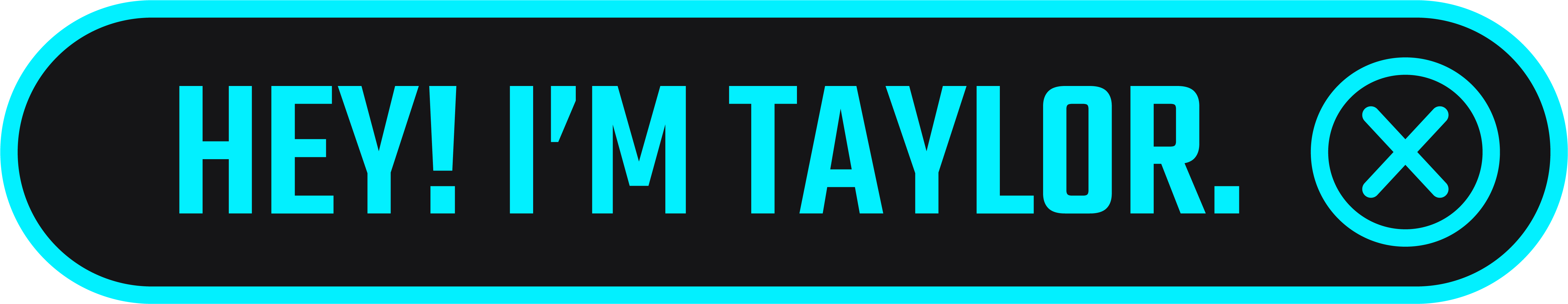 A popup that read "Hey, I'm Taylor."