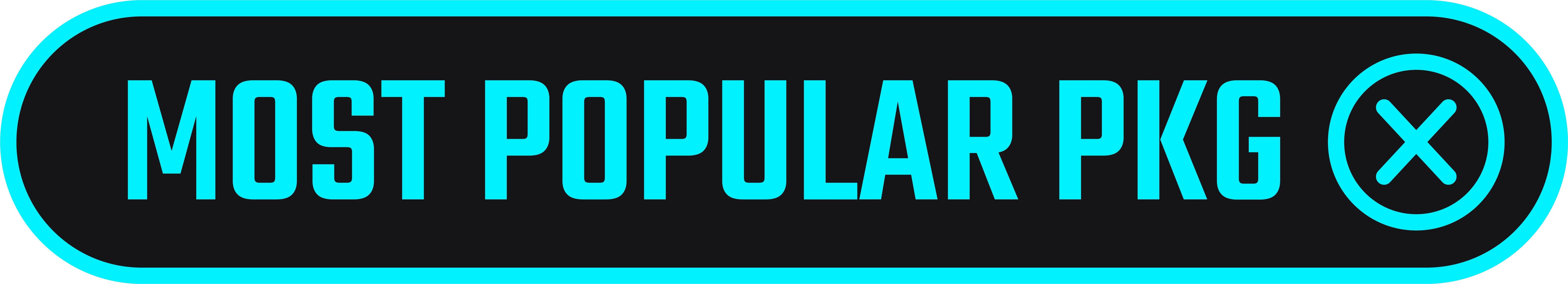 A popup graphic that reads "most popular package."