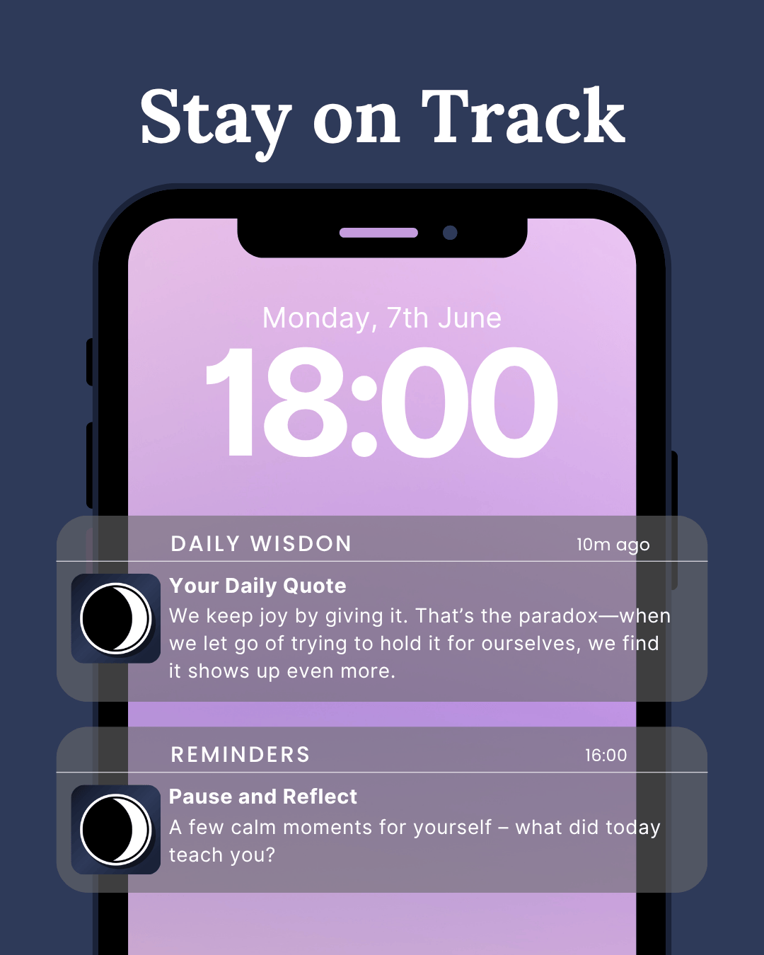 Daily Notification feature highlighted 