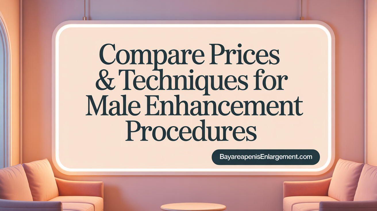 Compare Prices &amp; Techniques for Penis Enlargement Procedures