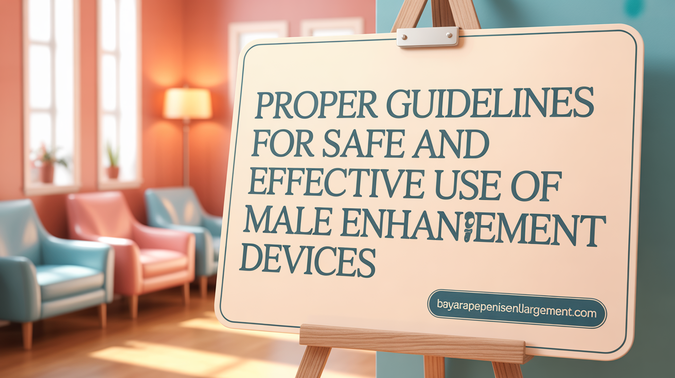 Proper Guidelines for Safe and Effective Use of Penis Pumps