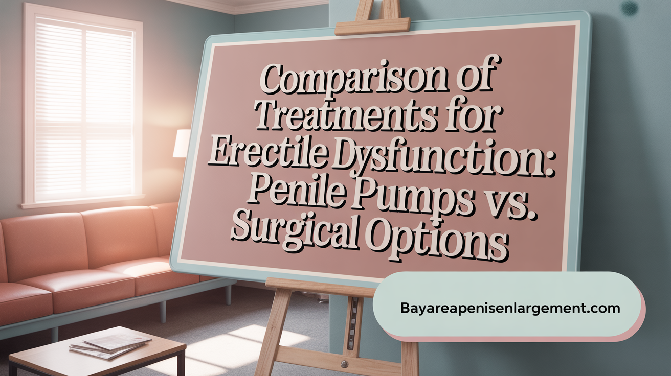 Efficacy of Penis Pumps vs. Surgical Treatments for ED