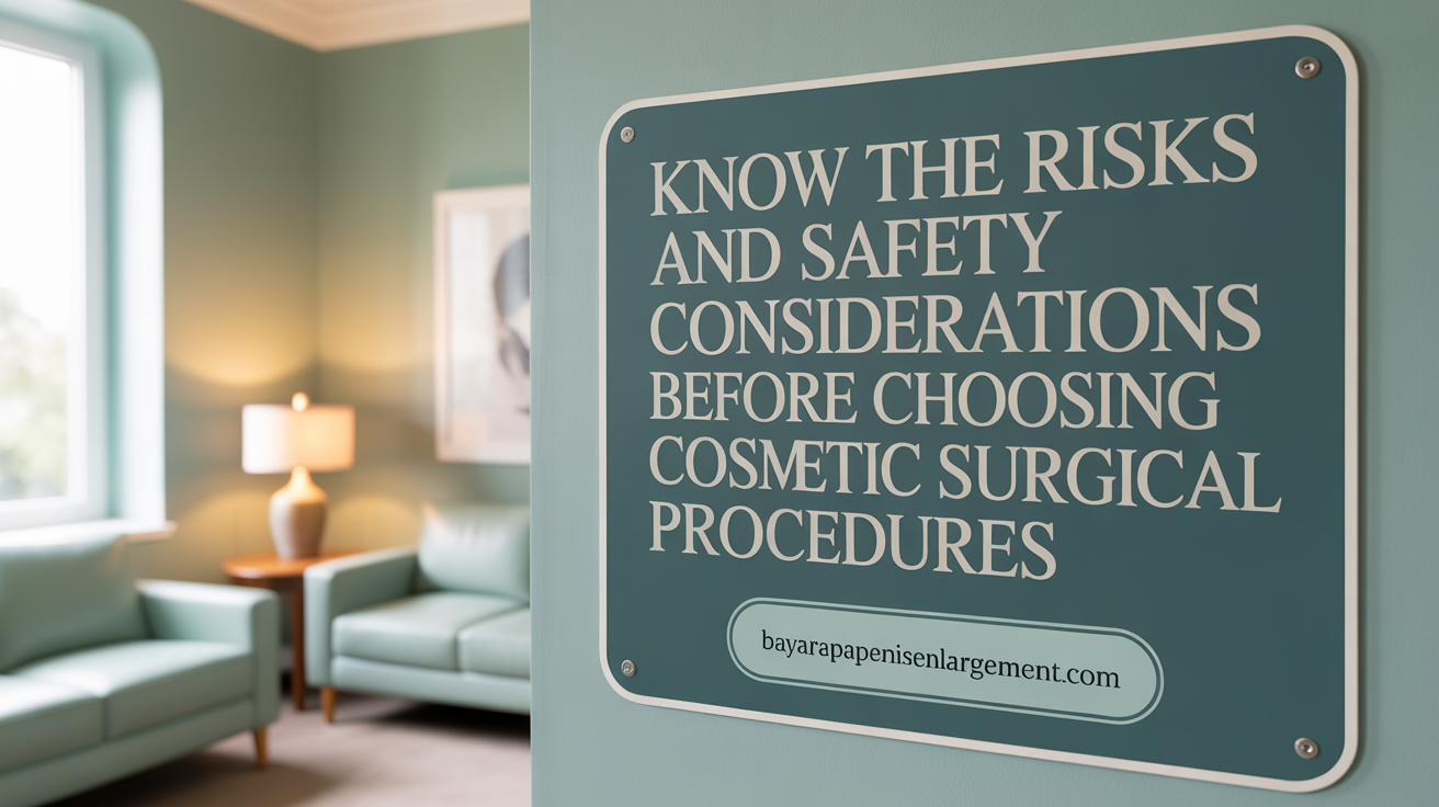 Know the Risks and Safety Considerations Before Choosing Penis Enlargement Surgery
