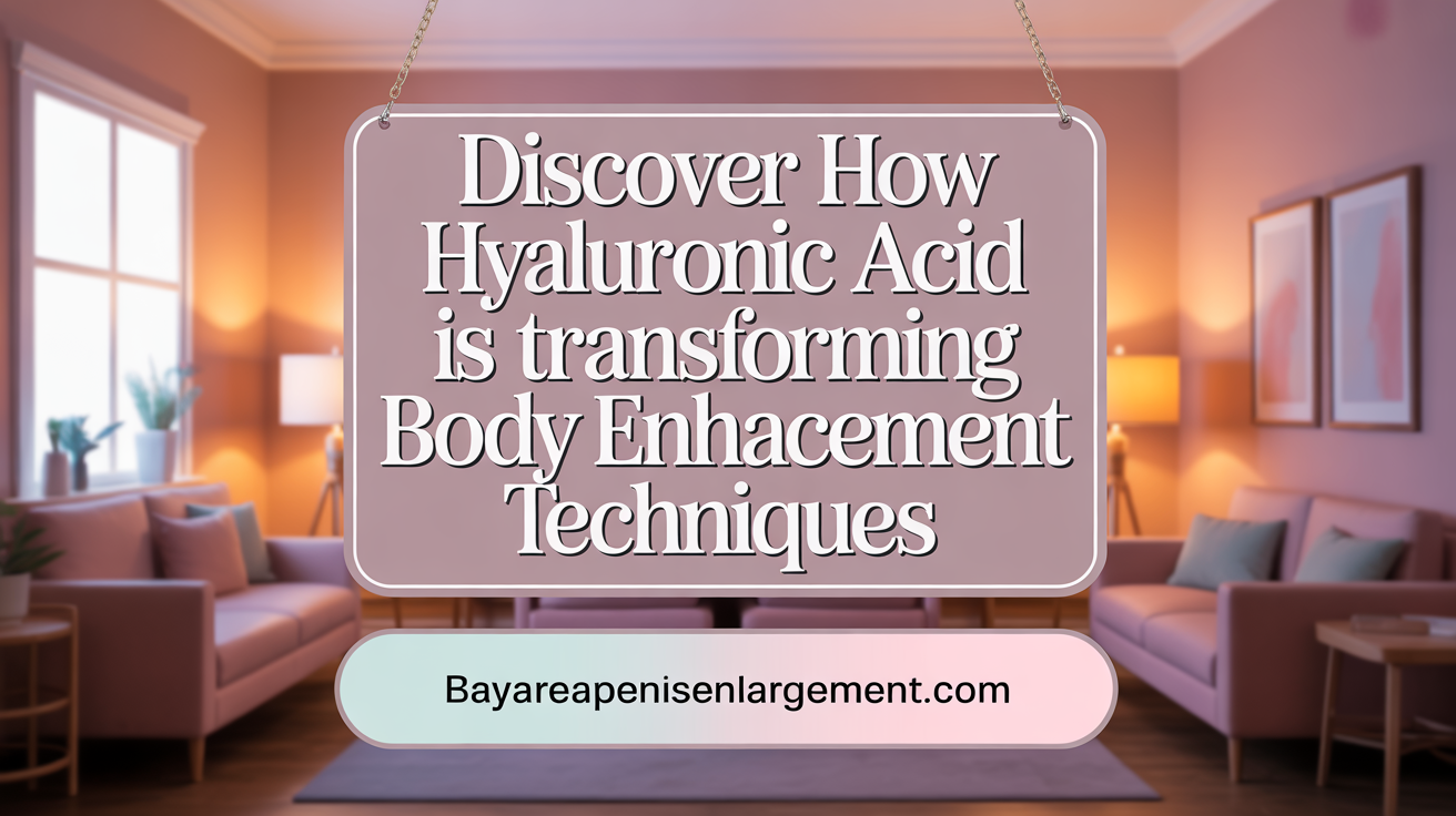 Discover How Hyaluronic Acid is Transforming Penis Girth Enhancement