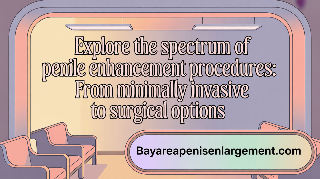 Explore the Spectrum of Penile Enhancement Procedures: From Minimally Invasive to Surgical Options