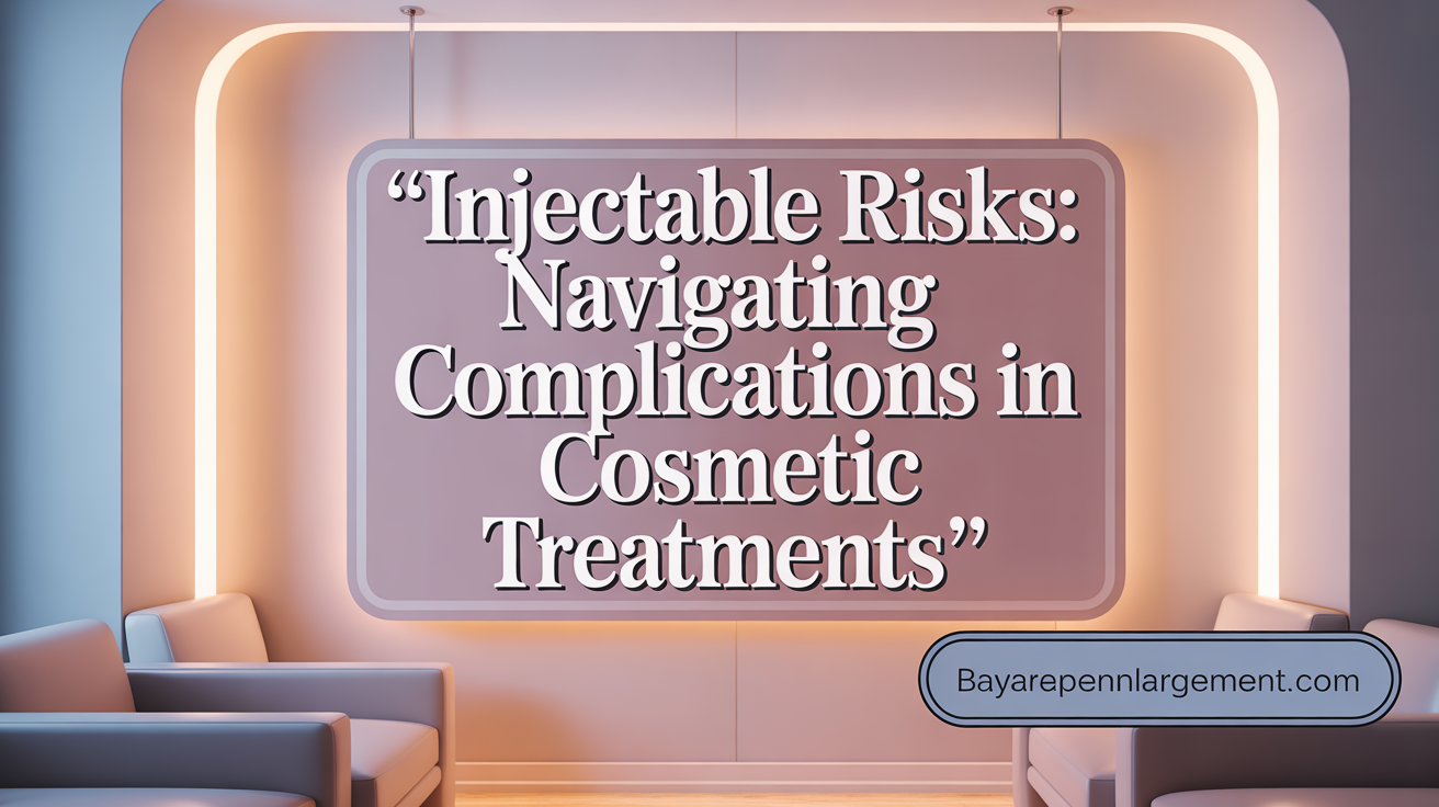 Injectable Risks: Navigating Complications in Penile Fillers
