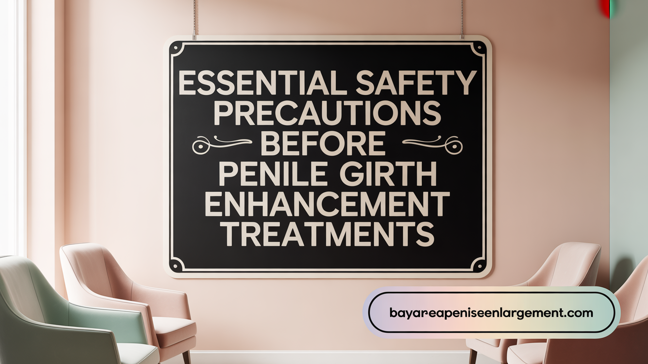 Essential Safety Precautions Before Penile Girth Enhancement