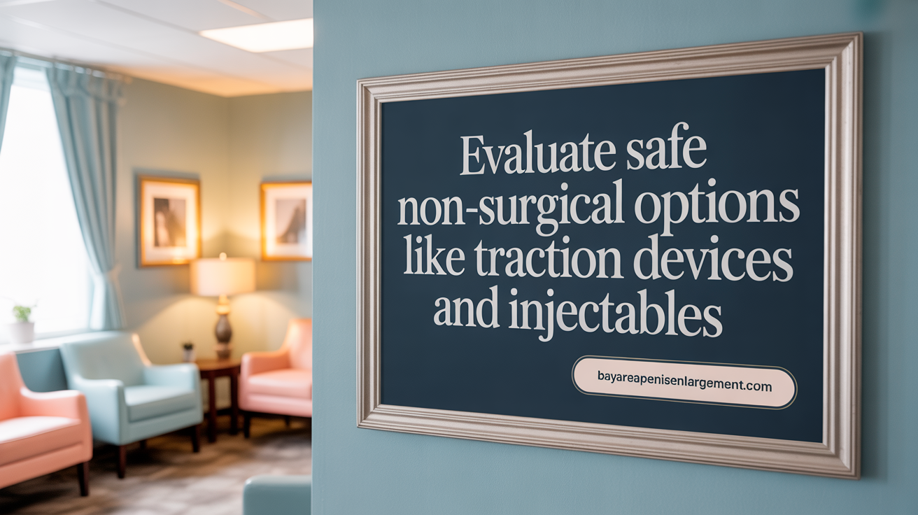 Evaluate safe non-surgical options like traction devices and injectables.