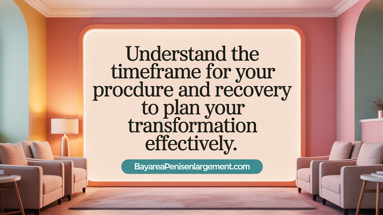 Understand the timeframe for your procedure and recovery to plan your transformation efficiently.