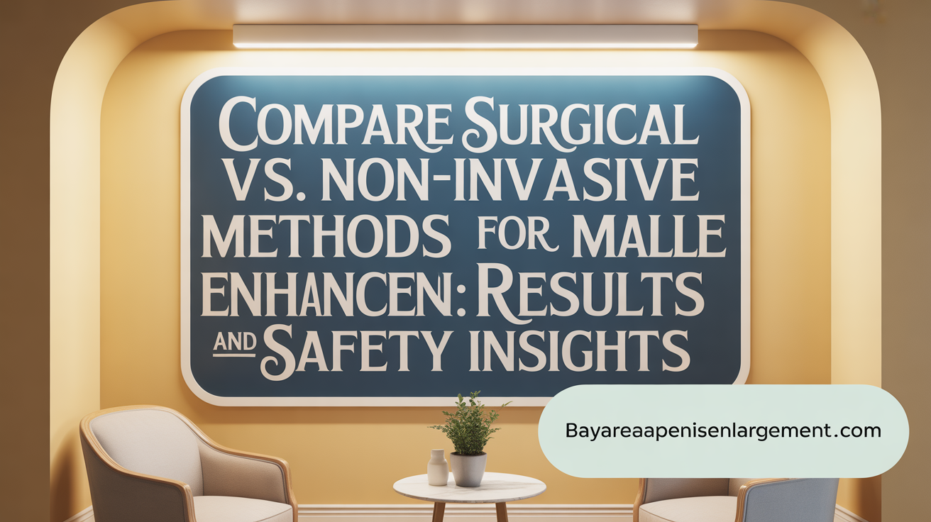 Compare Surgical vs. Non-Invasive Penis Enhancement: Results and Safety Insights
