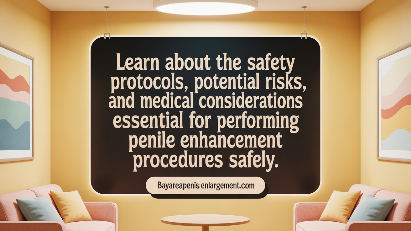 Learn about the safety protocols, potential risks, and medical considerations essential for safe penile girth procedures.