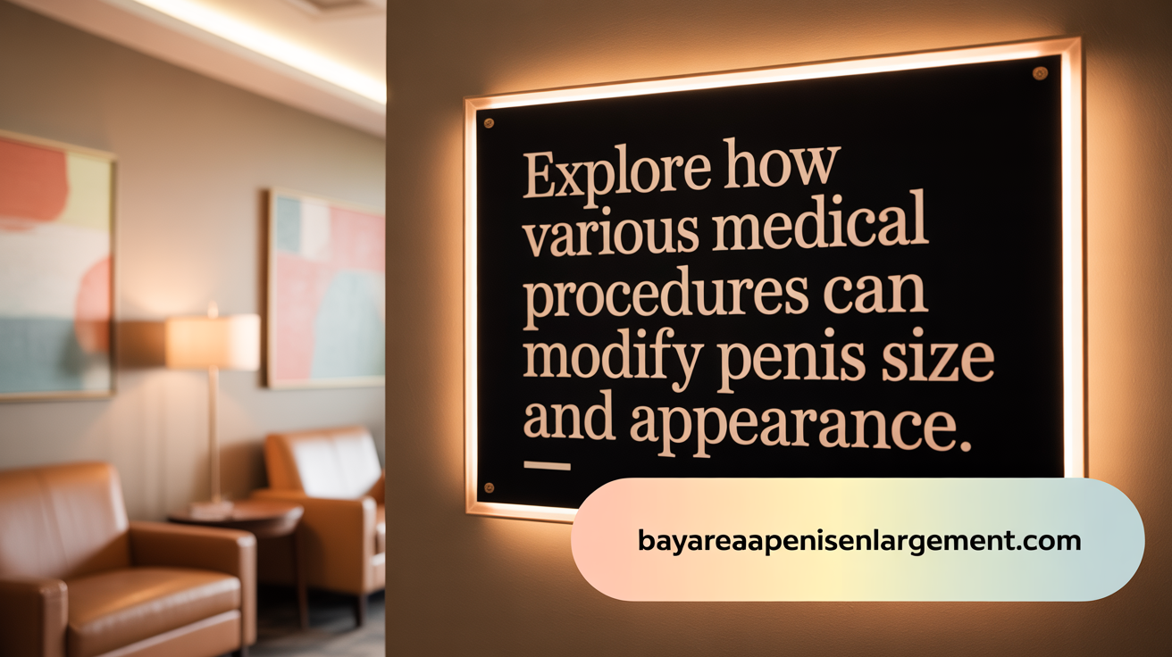 Explore how different surgical techniques can alter penis size and appearance.