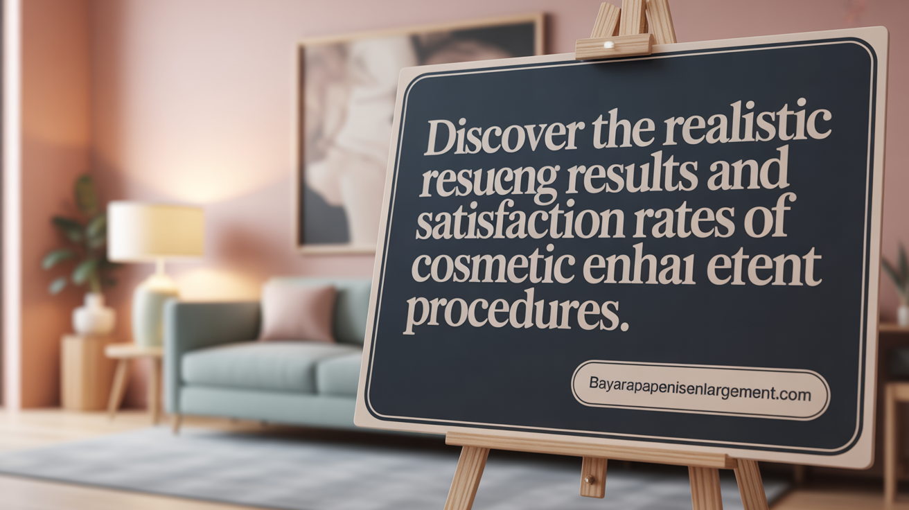 Discover the realistic results and satisfaction rates of penis enlargement procedures.