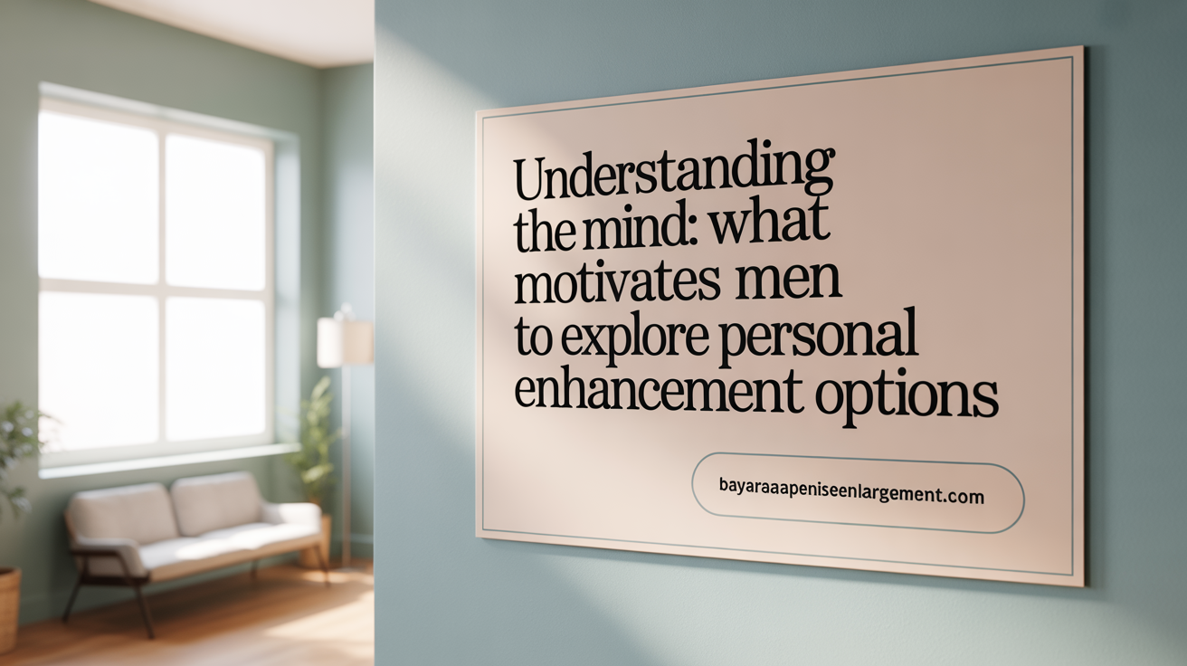 Understanding the Mind: What Drives Men to Seek Penile Enhancement?