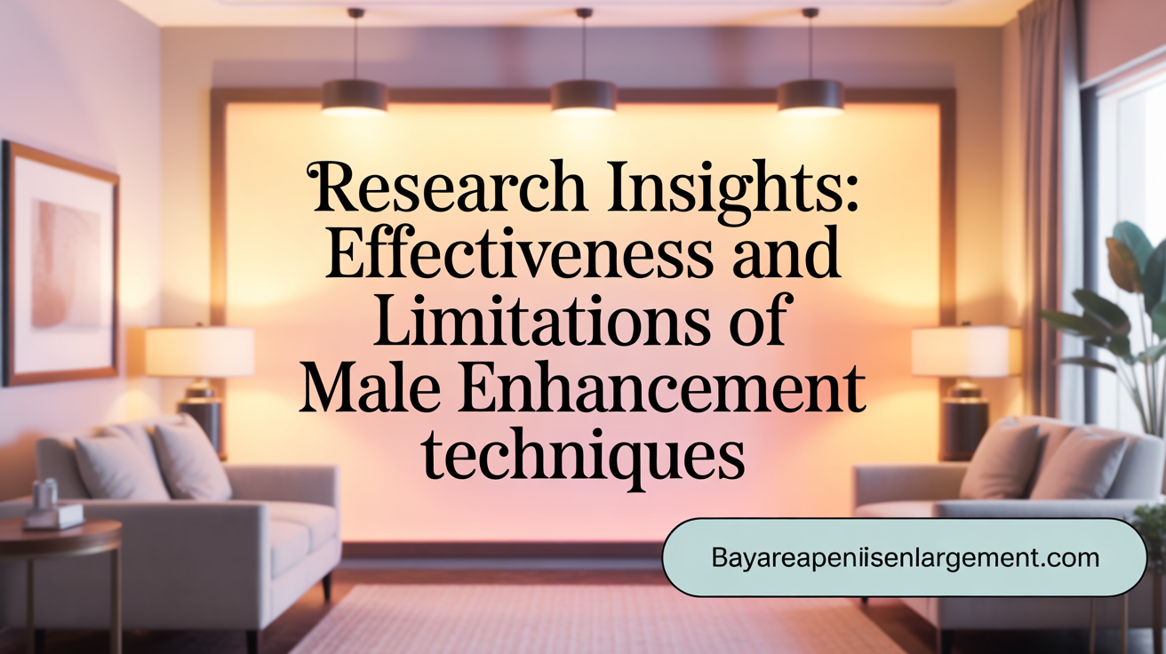 Research Insights: Effectiveness and Limitations of Penile Enlargement Techniques