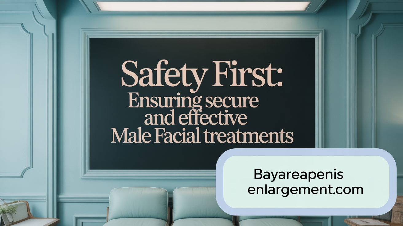 Safety First: Ensuring Secure and Effective Male Facial Treatments
