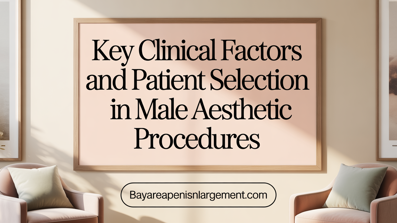 Key Clinical Factors and Patient Selection in Male Genital Aesthetic Procedures