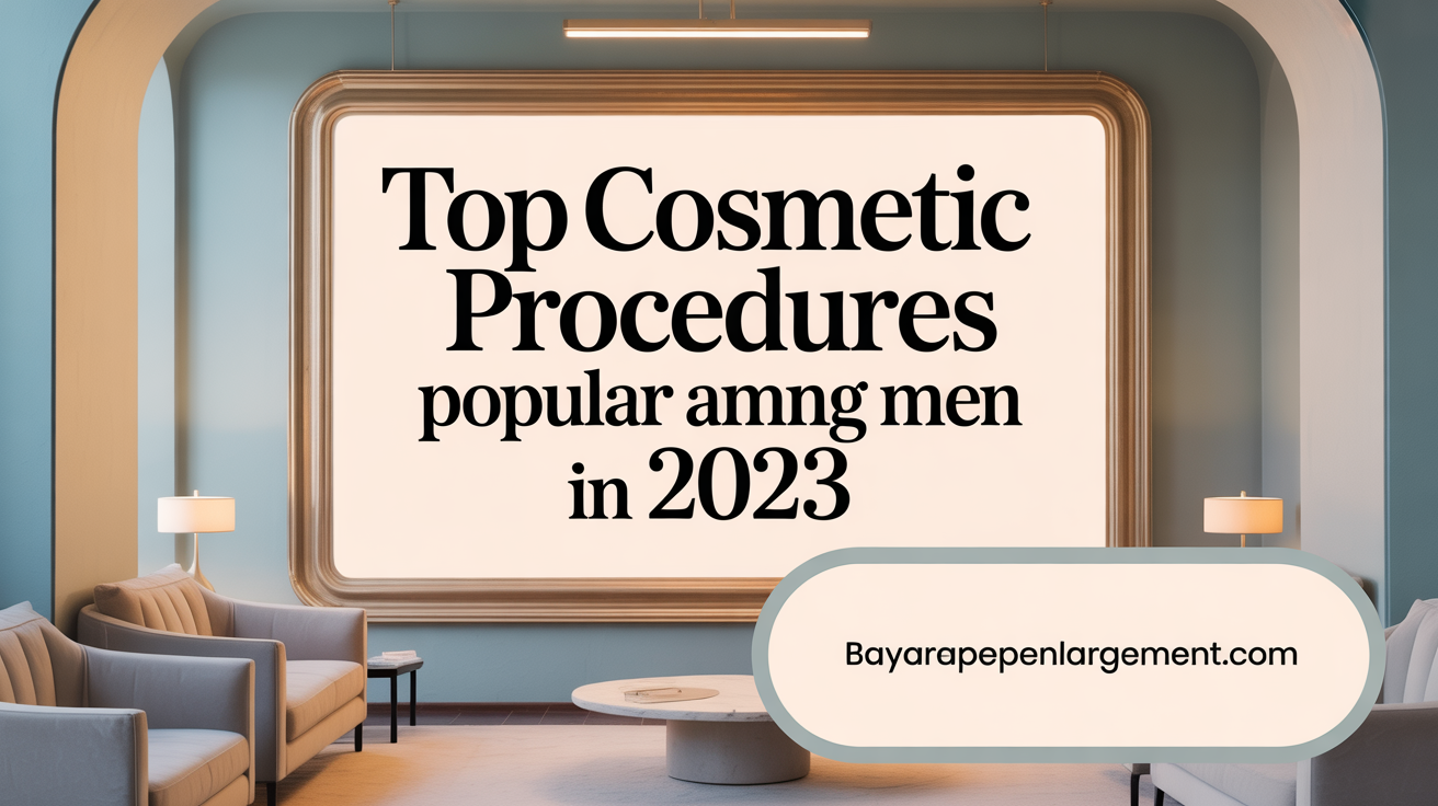 Top Cosmetic Procedures Preferred by Men in 2023