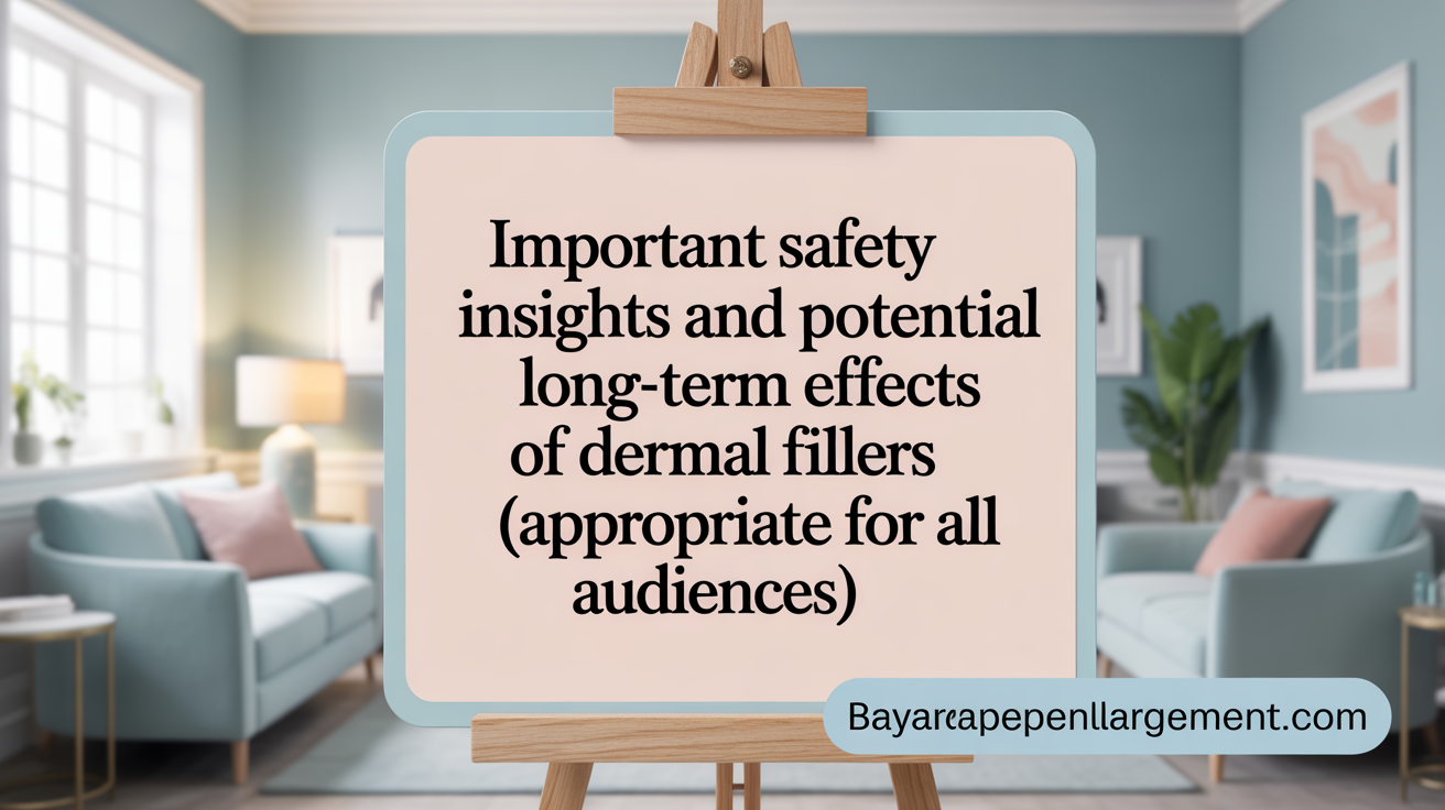Important safety insights and potential long-term effects of dermal fillers