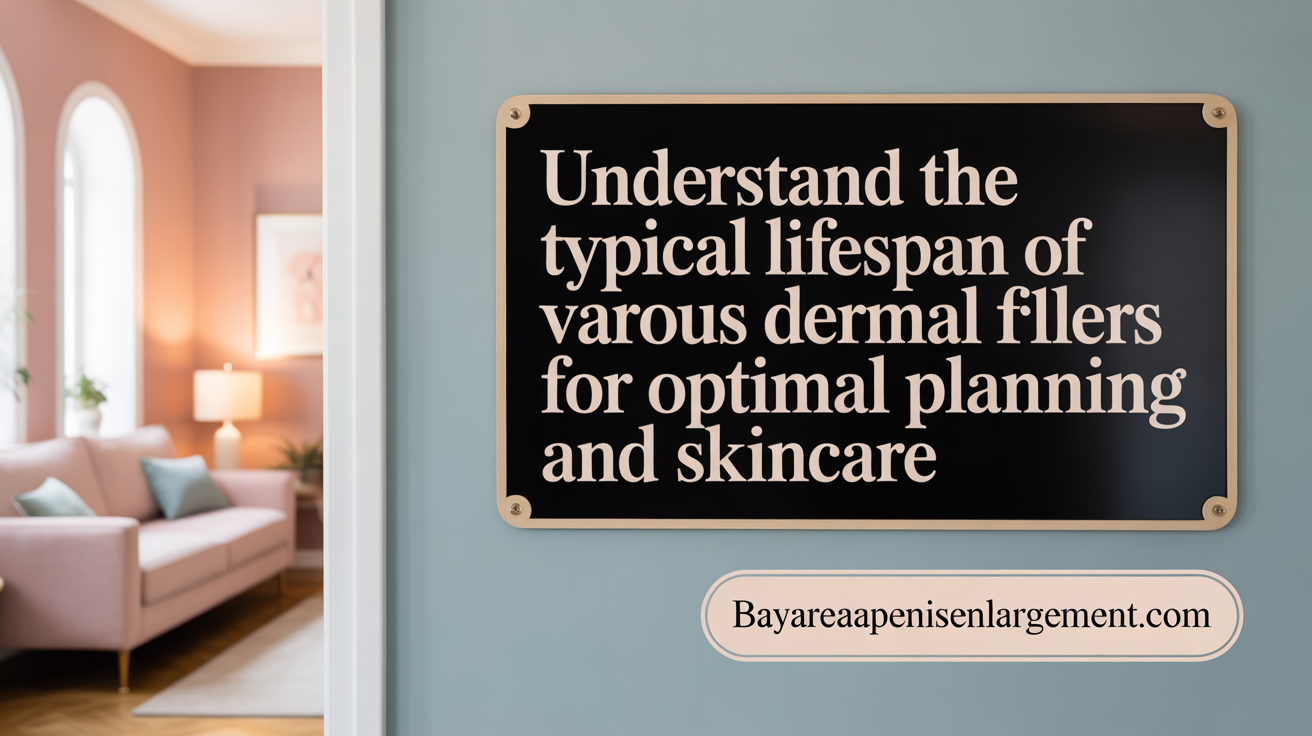 Understand the typical lifespan of various dermal fillers for optimal planning
