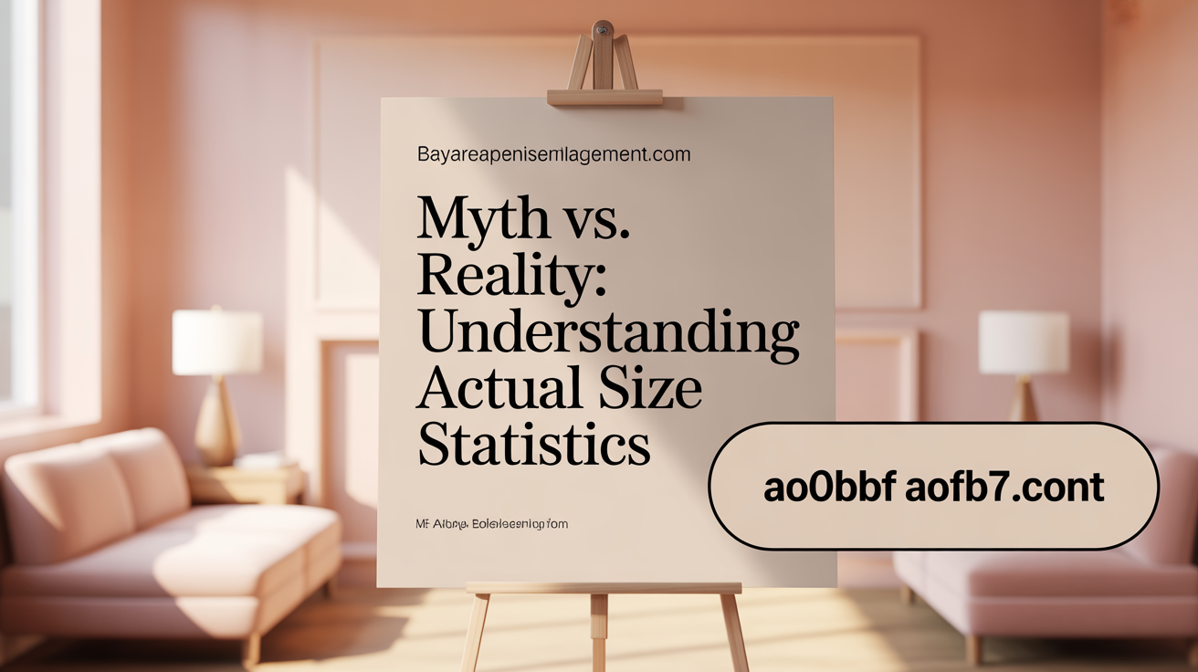 Myth vs. Reality: Understanding Actual Penis Size Statistics