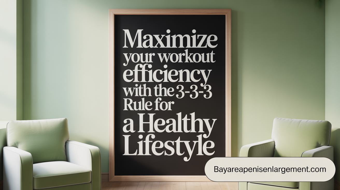 Maximize Your Workout Efficiency with the 3-3-3 Rule