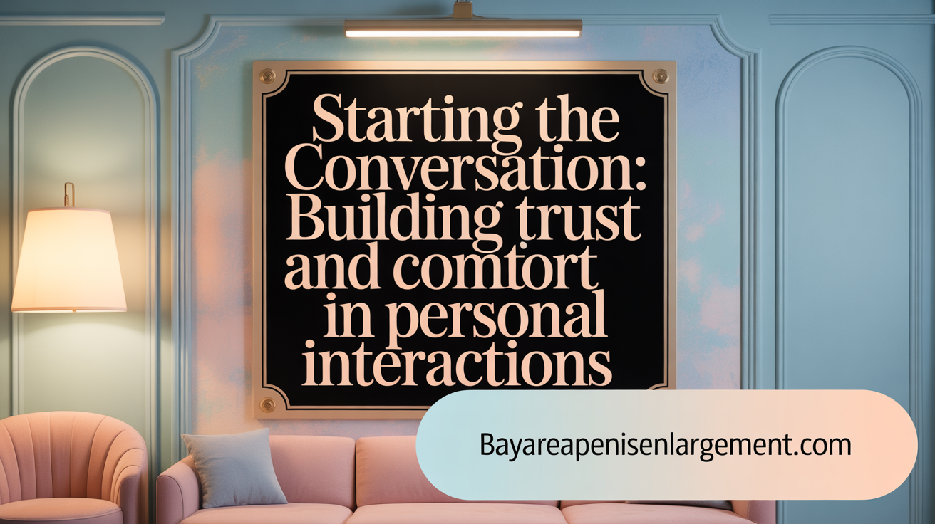 Starting the Conversation: Building Trust and Comfort