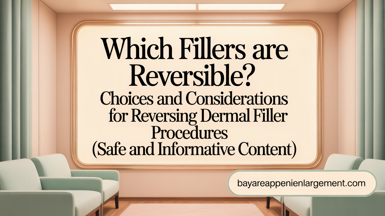 Which fillers are reversible? Choices and considerations for reversing dermal filler procedures
