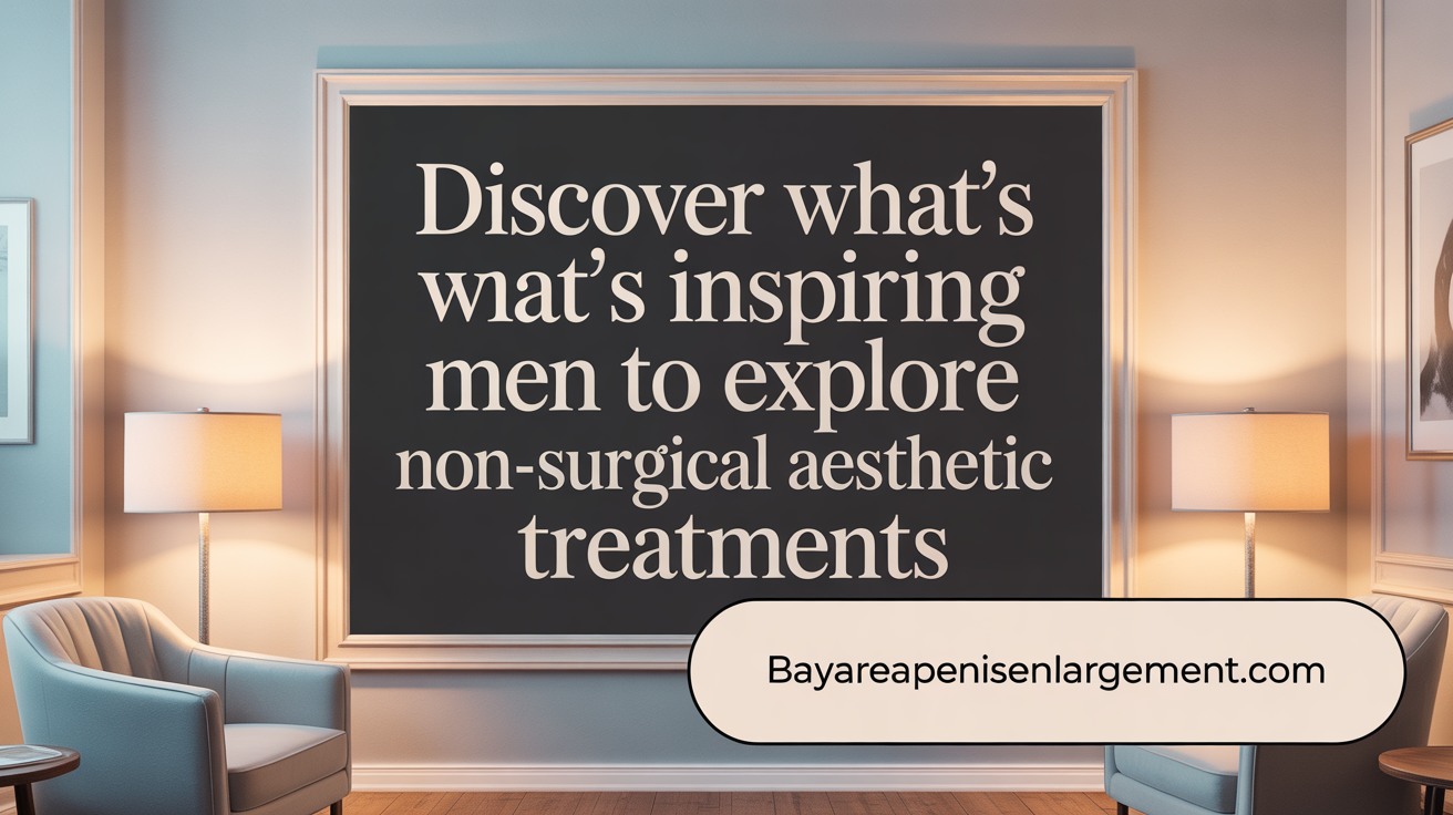 Discover What’s Driving Men Toward Non-Surgical Aesthetics