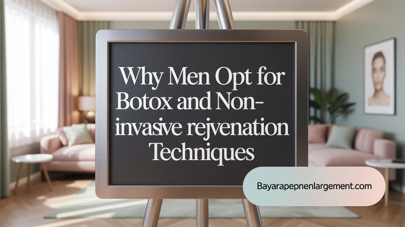 Why Men Opt for Botox and Non-Invasive Treatments