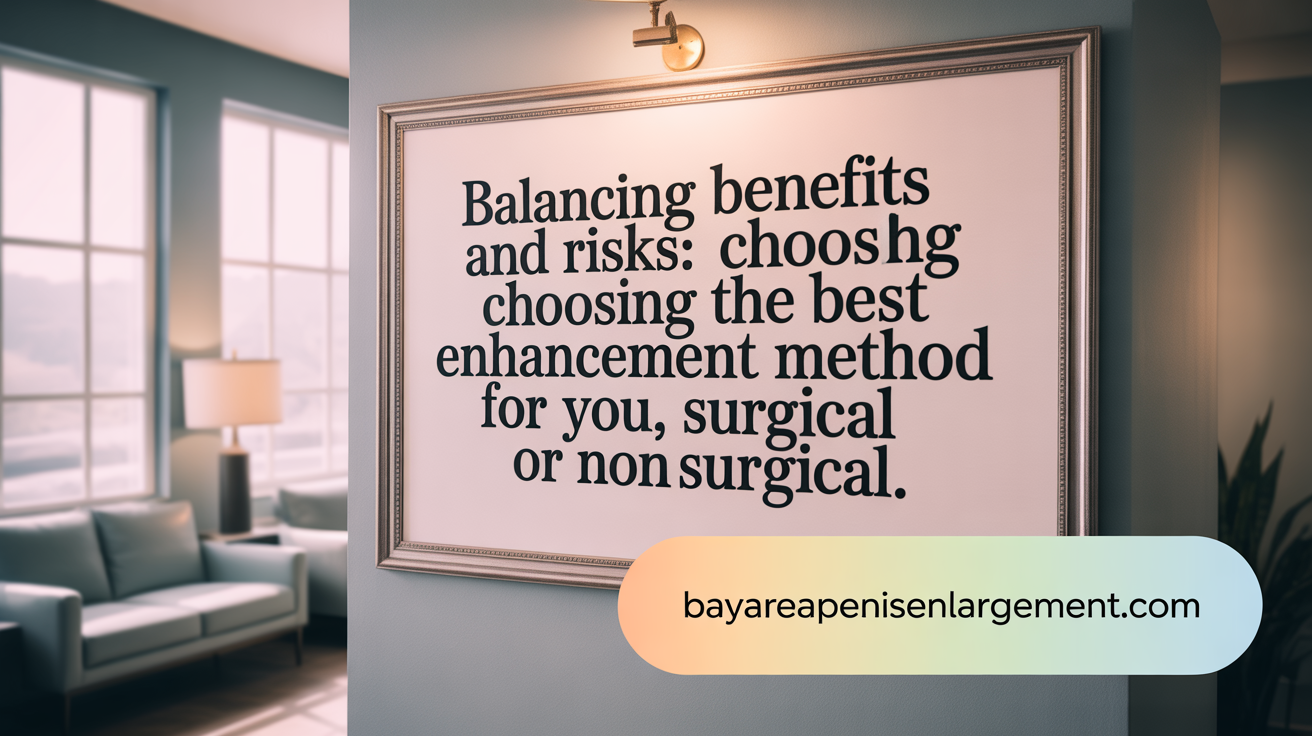 Surgical or non-surgical? Balance benefits and risks to choose the best girth enhancement method for you.
