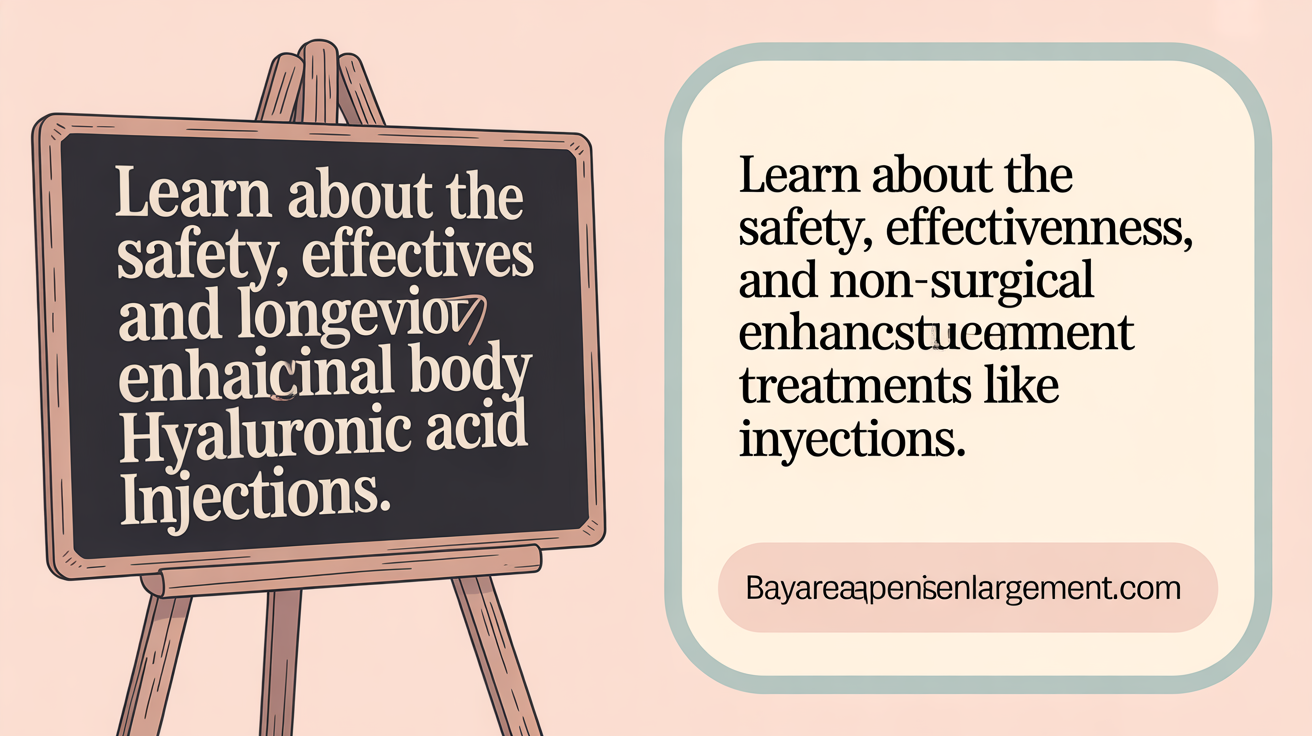Learn about the safety, effectiveness, and longevity of girth enhancement injections like hyaluronic acid.