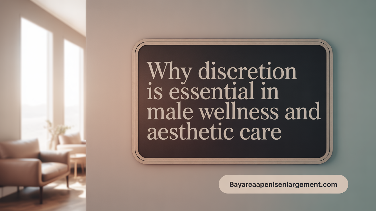 Why Discretion is Essential in Male Aesthetic Care