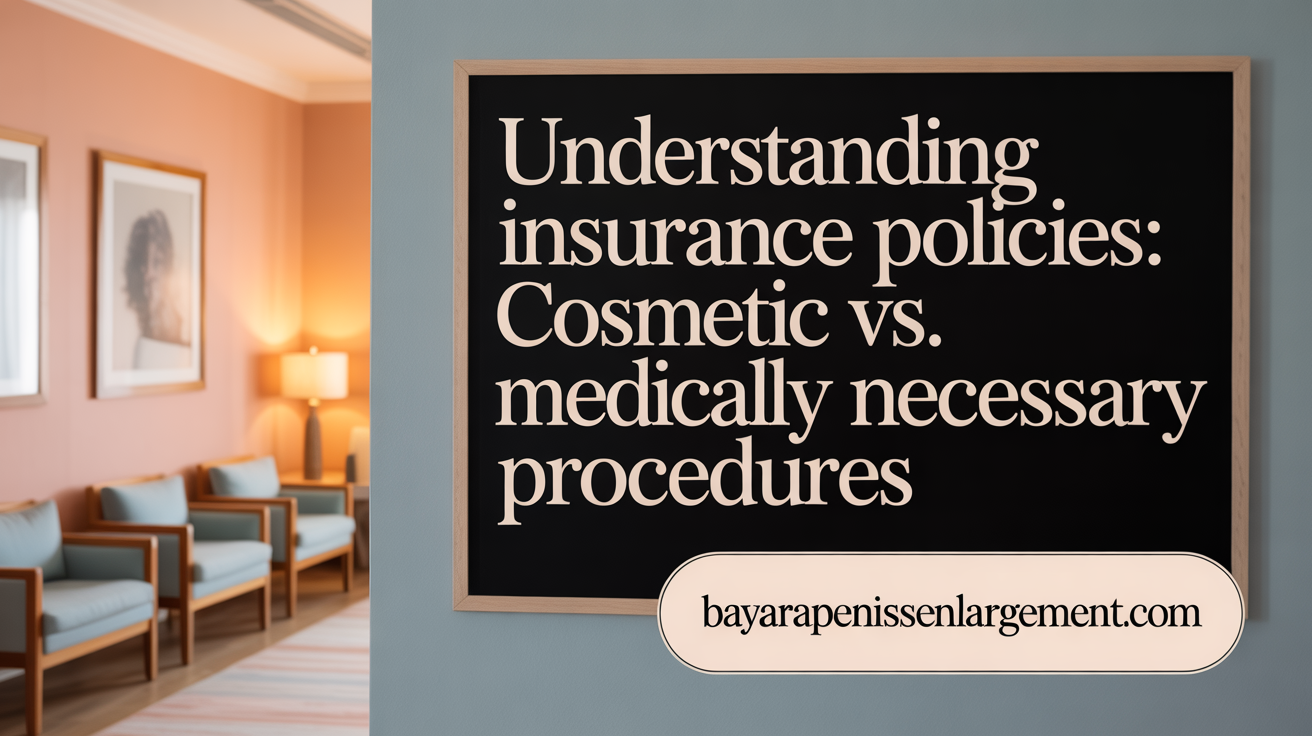 Understanding Insurance Policies: Cosmetic vs. Medically Necessary Penile Surgeries